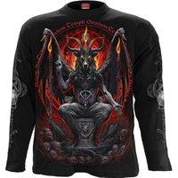 Spiral Men's BAPHOMET - Longsleeve T-Shirt Black | Size: Large
