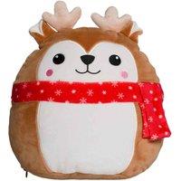 Mumbles Squidgy Deer Christmas Plush Toy in Brown