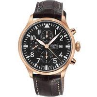 Vaughn Chronograph Green Dial Green Leather Swiss Automatic ETA 7750 Watch