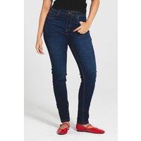 Bench Women's 'Faye' Cotton Blend 5 Pocket Skinny Jeans in Indigo | Size: 10