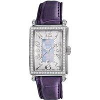 Avenue of Americas Mini MOP Dial Leather Swiss Quartz Watch