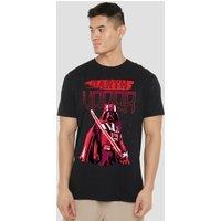 Star Wars Men's Paint Vader T-Shirt Black | Size: Large