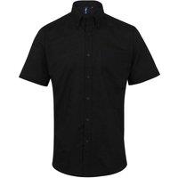 Premier Men's Signature Oxford Short Sleeve Work Shirt in Black | Size: 17 inches