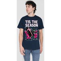 Squid Game Men's Tis The Season T-Shirt Navy | Size: 2XL