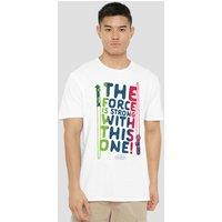 Star Wars Men's Force Is Strong T-Shirt White | Size: Large