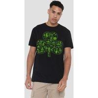 Star Wars Men's St Patrick'S Day Clover Icons T-Shirt Black | Size: Large
