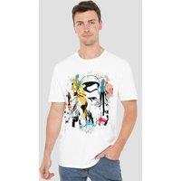 Star Wars Men's Abstract Trooper T-Shirt White | Size: 2XL