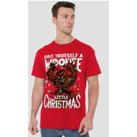 Star Wars Men's A Wookie Little Christmas T-Shirt Red | Size: Large