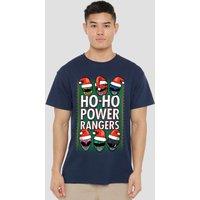 Power Rangers Men's Ho Ho T-Shirt Navy | Size: X