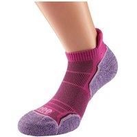 1000 Mile Women's Run Socks Pack of 2 in Dark Pink | Size: Medium