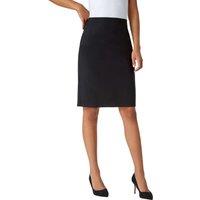 Roman Women's Pull On Stretch Elastic Waist Pencil Skirt in Black | Size: 20