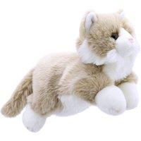 The Puppet Company Cat - Beige & White - Full-Bodied