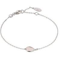 Latelita Women's Pisa Mini Teardrop Bracelet Silver Rose Quartz in Pink
