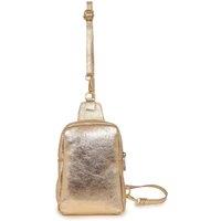 Tara Metallic Italian Leather Crossbody Sling Bag