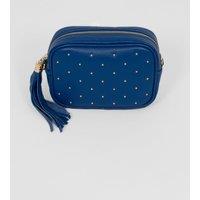 Giulia Italian Leather Studded Crossbody Camera Bag