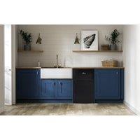 Willow 86L Under Counter Fridge Freezer in Black