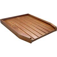 Novecrafto Sturdy & Durable Belfast Butler Sink Wooden Draining Board - Crafted from a Single Solid Oak Blockboard Wood in Brown