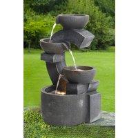 Cascading C Shaped Water Feature Garden Fountain