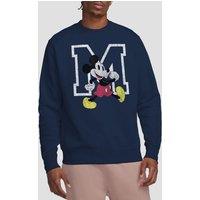 Mickey Mouse Men's Classic Walk Sweatshirt Navy | Size: 2XL