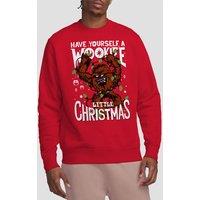 Star Wars Men's A Wookie Little Christmas Sweatshirt Red | Size: Small