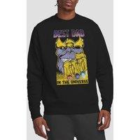 Marvel Men's Thanos Best Dad Universe Sweatshirt Black | Size: XL