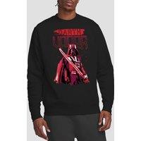 Star Wars Men's Paint Vader Sweatshirt Black | Size: Small