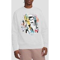Star Wars Men's Abstract Trooper Sweatshirt White | Size: Small