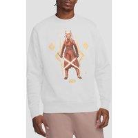 Star Wars Men's Ahsoka The Warrior Sweatshirt White | Size: Medium