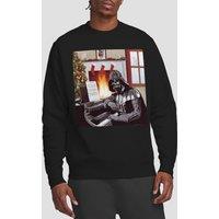 Star Wars Men's Darth Vader Christmas Carols Sweatshirt Black | Size: XL