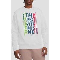 Star Wars Men's Force Is Strong Sweatshirt White | Size: 2XL
