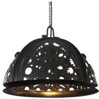 Berkfield Home Industrial Ceiling Lamp in Chain Wheel Design 45 cm E27 in Black