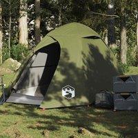 Berkfield Home Camping Tent Dome 2-Person Olive Green Waterproof