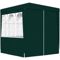 Berkfield Home Professional Party Tent with Side Walls 2x2 m Green 90 g/m?