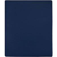 Berkfield Home Jersey Fitted Sheets 2 pcs Navy Blue 180x200 cm Cotton