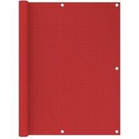 Balcony Screen Red 120x300 cm HDPE