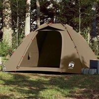 Berkfield Home Fishing Tent 4-Person Olive Green Quick Release