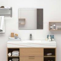 Berkfield Home Wall Mirror 60x50 cm Glass in Silver