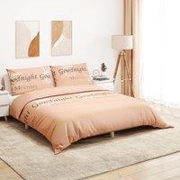Berkfield Home Duvet Cover Set Pink 200x220 cm Cotton