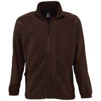 SOL'S Men's North Full Zip Outdoor Fleece Jacket in Chocolate | Size: XS
