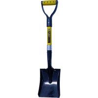Pegdev Square Mouth Micro Shovel with Fibreglass Handle 27.5in for Sand & Mixing in Navy