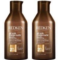 Redken All Soft Mega Curl Shampoo 300ml Double in Clear