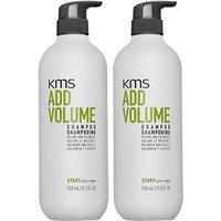 KMS AddVolume Shampoo 750ml Double in Clear