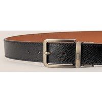 Oswin Hyde Men's Claud Leather Reversible Belt in Tan