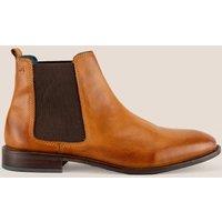 Oswin Hyde Men's Douglas Premium Leather Chelsea Boots in Tan | Size: 10