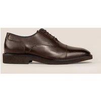 Oswin Hyde Men's Flint Leather Oxford Lace Up in Brown | Size: 9