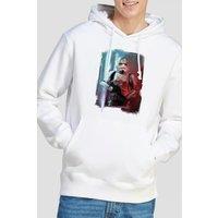 Star Wars Men's ObiWan Kenobi Stormtrooper Painted Hoodie White | Size: Small