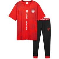 Manchester United FC Men's Pyjama Set in Red | Size: 3XL