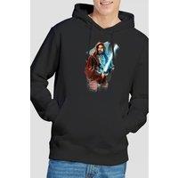 Star Wars Men's ObiWan Kenobi Kenobi Painted Hoodie Black | Size: Small