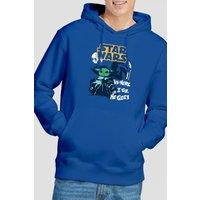 Star Wars Men's Swipe Grogu Hoodie Royal | Size: XL