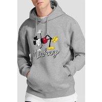 Mickey Mouse Men's Funky Dance Hoodie Light Grey | Size: Small